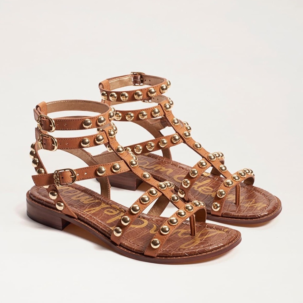 Sam Edelman Eavan Studded Gladiator Sandals in spiced clay